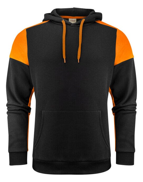 Hoodie - Black/Orange