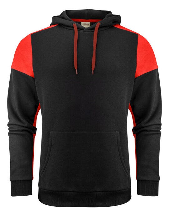 Hoodie - Black/Red