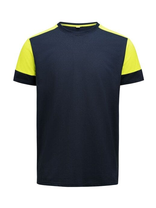 T-Shirt - Navy/Neon Yellow