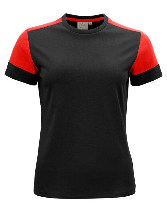 Ladies T-Shirt - Black/Red