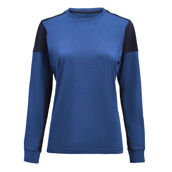 Ladies Long Sleeve T-Shirt - Cobalt/Navy