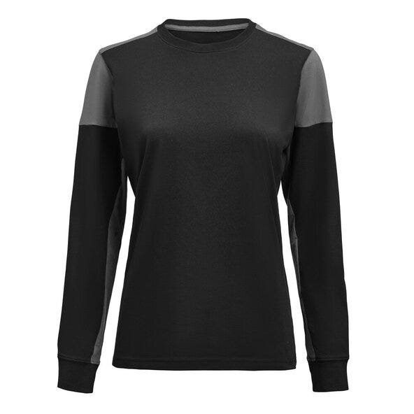 Ladies Long Sleeve T-Shirt - Black/Anthracite