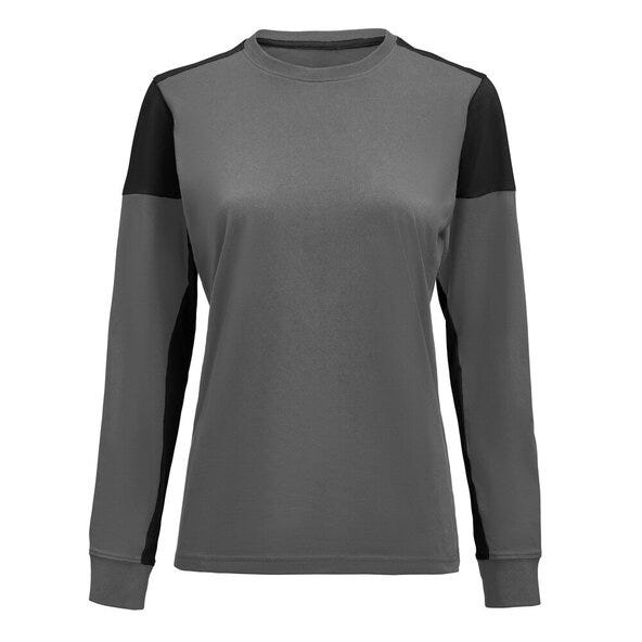 Ladies Long Sleeve T-Shirt - Anthracite/Black