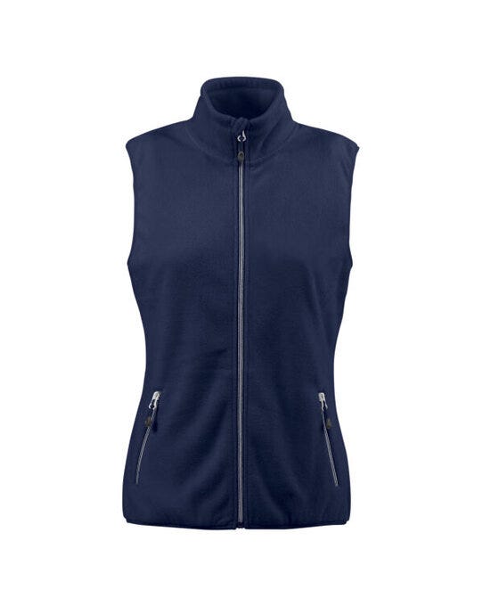 Ladies Sideflip Fleece Vest - Navy