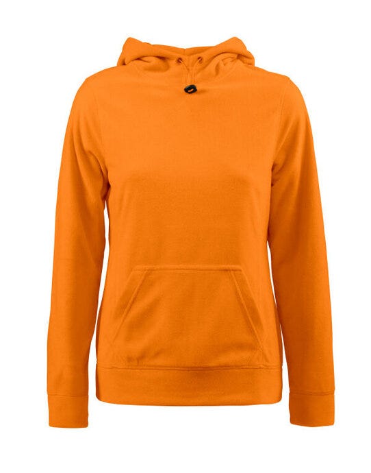 Ladies Switch Fleece Hoodie - Bright Orange
