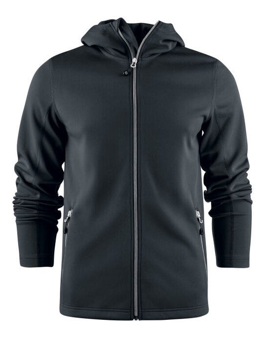 Layback Full Zip Hoodie - Black