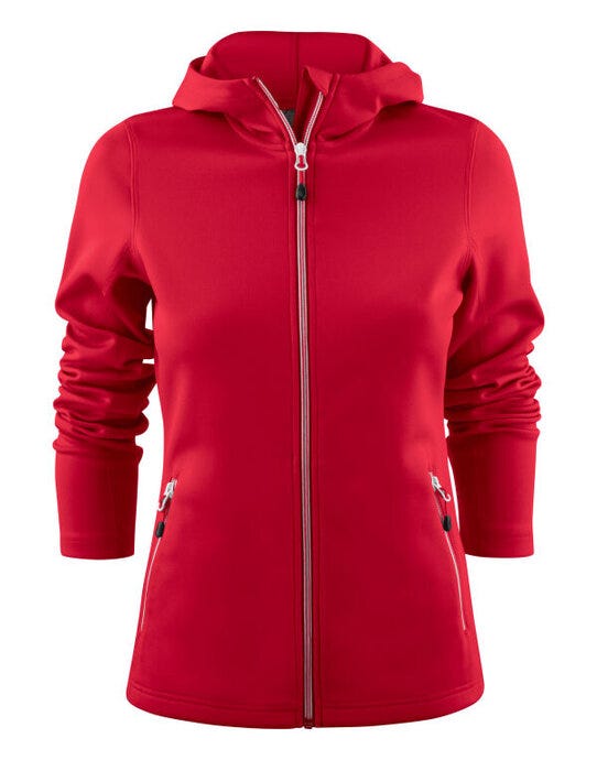 Ladies Layback F/Z Hoodie - Red