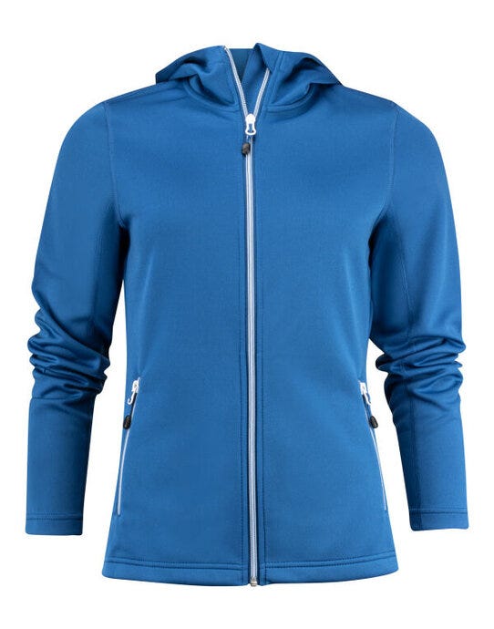 Ladies Layback F/Z Hoodie - Bright Blue