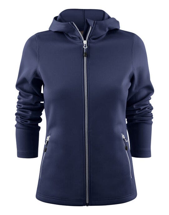 Ladies Layback F/Z Hoodie - Navy