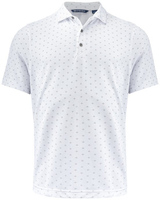C&B Virtue Polo Printed - White