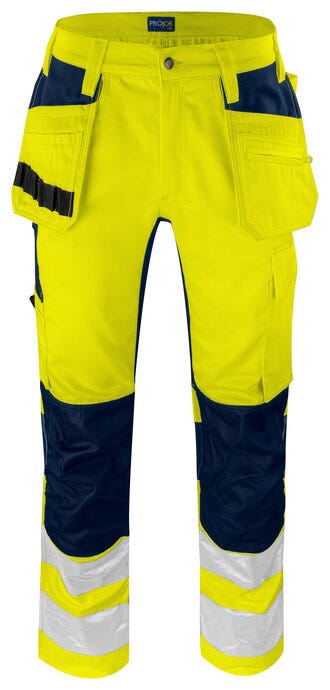 ProJob Prio 6570 Waispant Stretch Class2 - Yellow/Navy