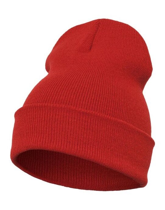 YP Cuffed Knit Beanie - Red