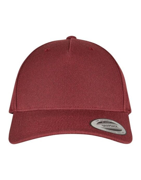 YP Classics 5 Panel Premium Cap - Maroon