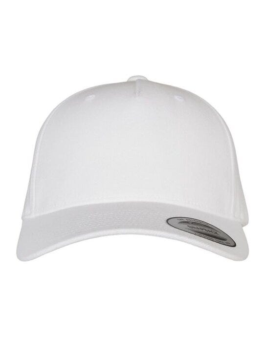 YP Classics 5 Panel Premium Cap - White
