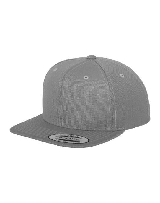 Classic Snapback Cap - Silver
