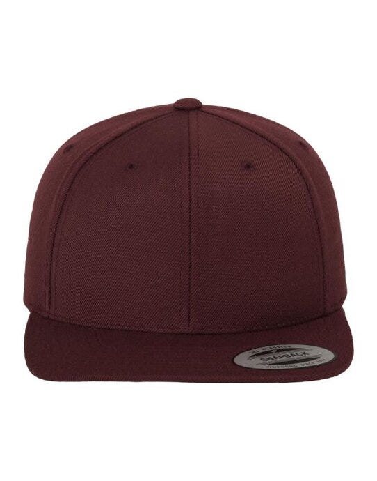 Classic Snapback Cap - Maroon