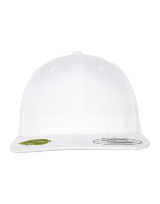 Organic Cotton Snapback - White