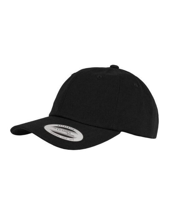 Low Profile Cotton Twill Cap - Black