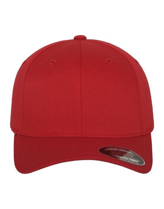 Wooly Combed Cap - Red