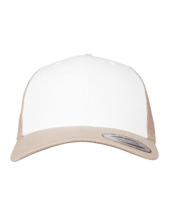 Retro Trucker Colored Front - Khaki/White/Khaki