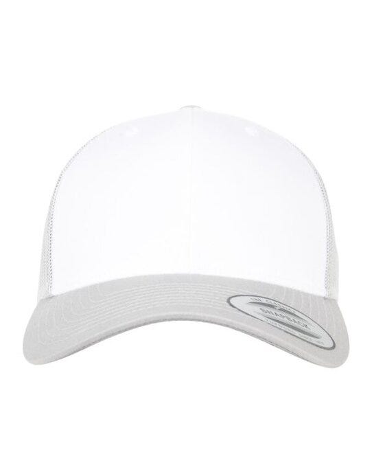 Retro Trucker Colored Front - Silver/White/Silver