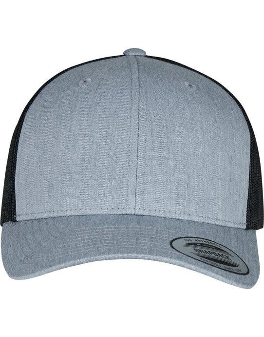 Retro Trucker Two Tone Cap - Heather/Black