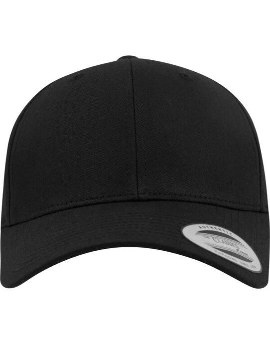 Curved Classic Snapback Cap - Black