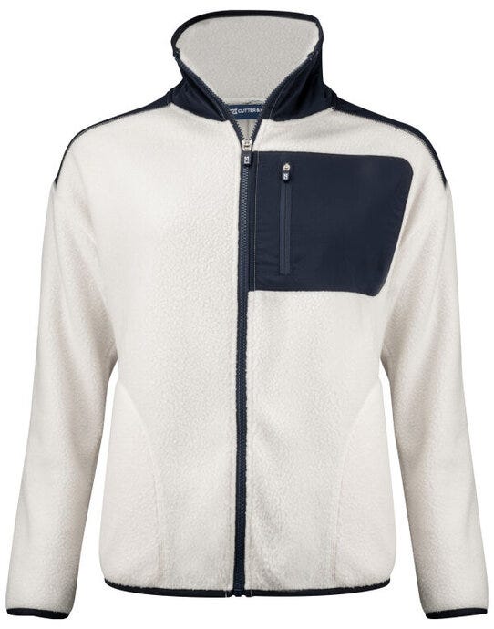 C&B Ladies Cascade Sherpa Fleece - Shell White