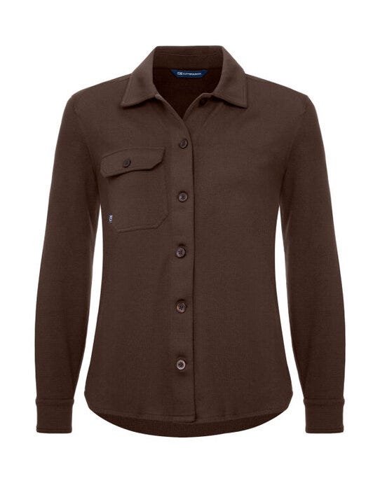 C&B Ladies Advantage Leisure Shirt - Dark Mocca
