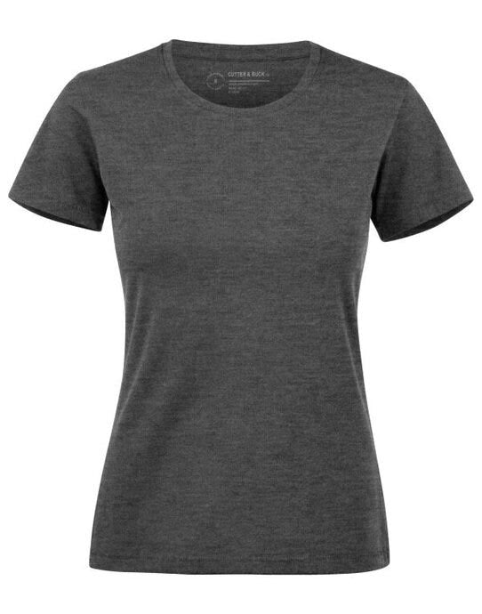 C&B Ladies Manzanita Roundneck T-Shirt - Anthracite Melange