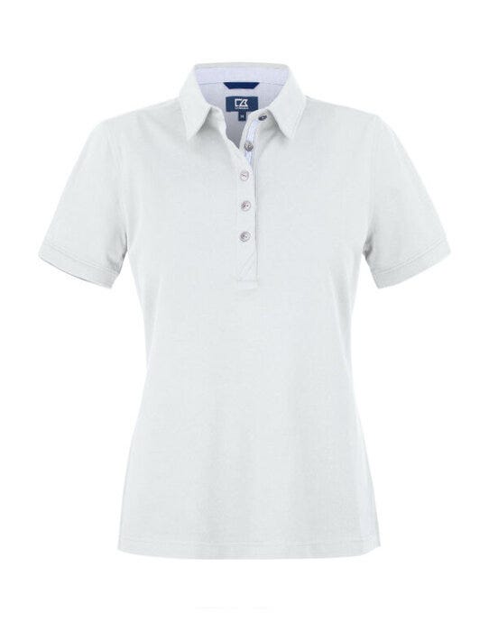 C&B Ladies Advantage Premium Polo - White