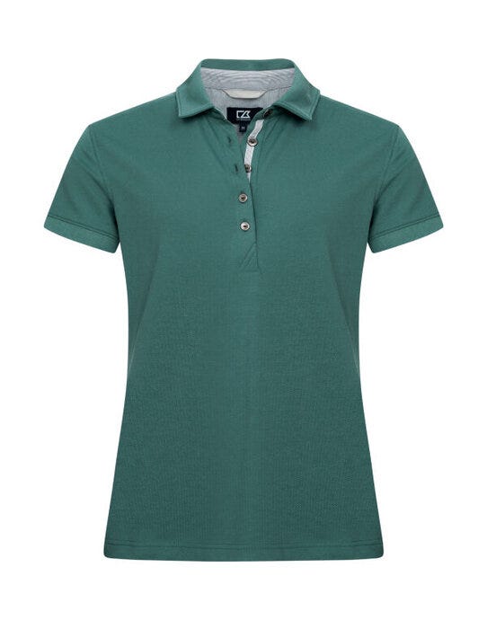 C&B Ladies Advantage Premium Polo - Pine Green