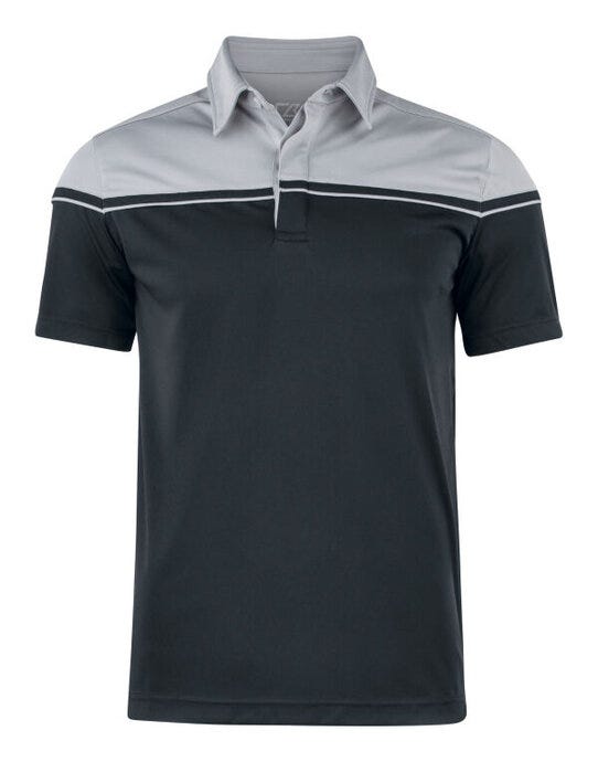 C&B Seabeck Polo - Black/Light Grey