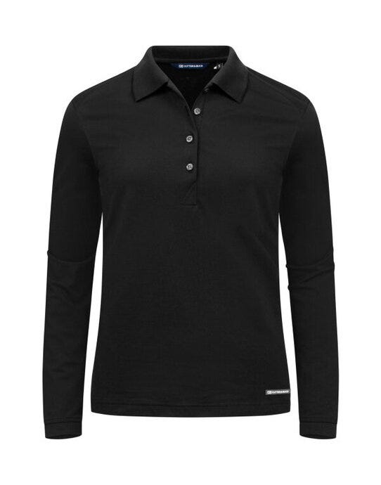 C&B Ladies Advantage Long Sleeve Polo - Black