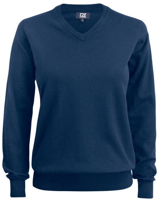 C&B Ladies Oakville V-Neck Sweater - Dark Navy