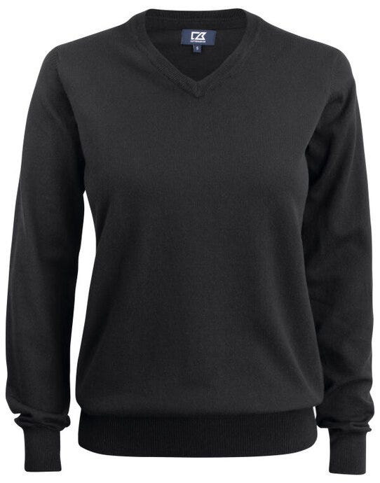C&B Ladies Oakville V-Neck Sweater - Black