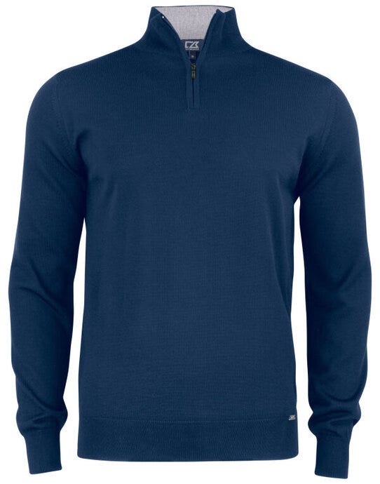 C&B Everett Half Zip Sweater - Dark Navy