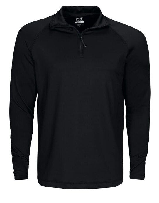 C&B Coos Bay Half Zip - Black