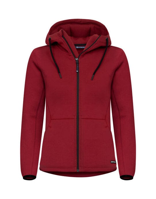 C&B Ladies Pemberton Full Zip Hood - Biking Red