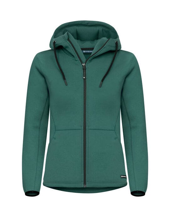 C&B Ladies Pemberton Full Zip Hood - Pine Green