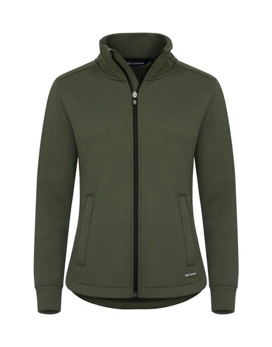 C&B Ladies Pemberton Full Zip Sweatshirt - Ivy Green