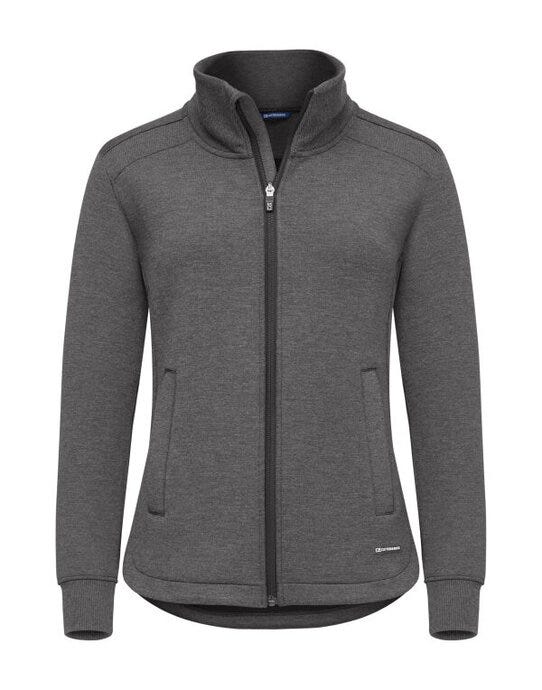 C&B Ladies Pemberton Full Zip Sweatshirt - Anthracite Melange
