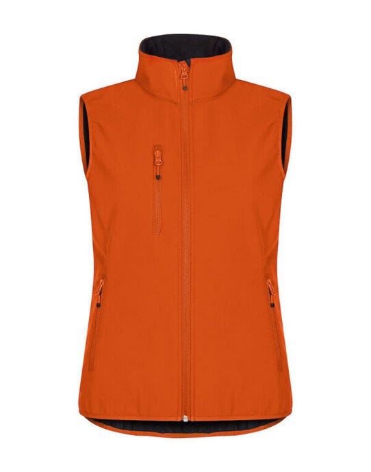 Ladies Classic Softshell Vest - Blood Orange