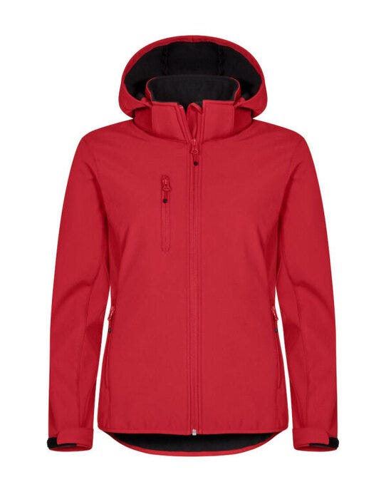 Ladies Classic Softshell Hoody - Red
