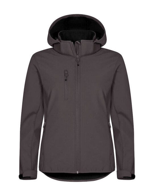 Ladies Classic Softshell Hoody - Dark Grey