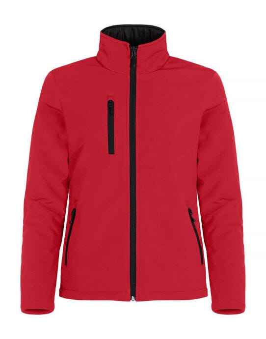 Ladies Padded Softshell - Red