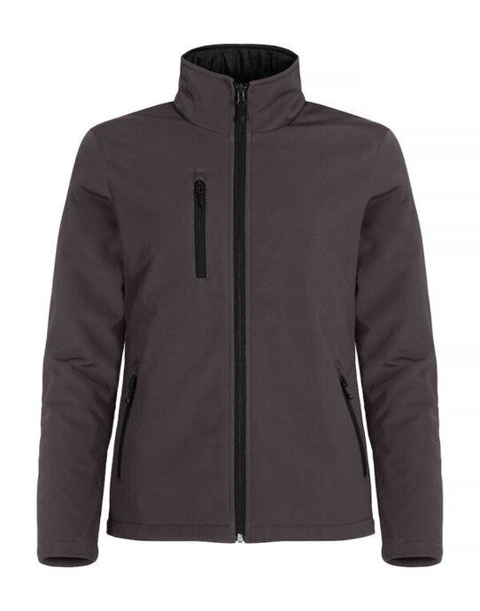 Ladies Padded Softshell - Dark Grey