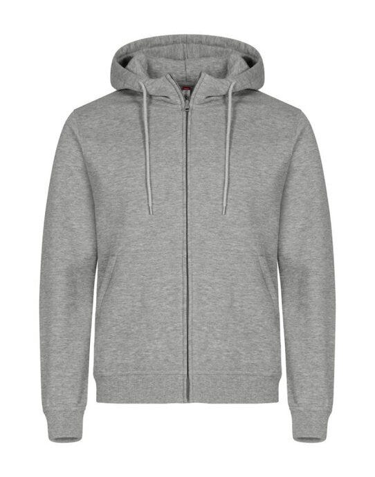 Miami Full Zip Hoody - Grey Melange