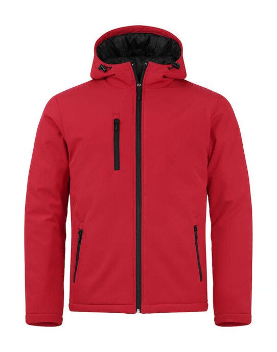 Padded Hoody Softshell - Red
