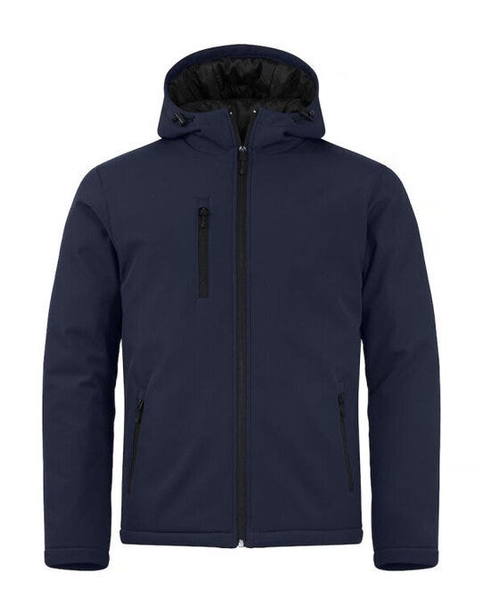 Padded Hoody Softshell - Dark Navy